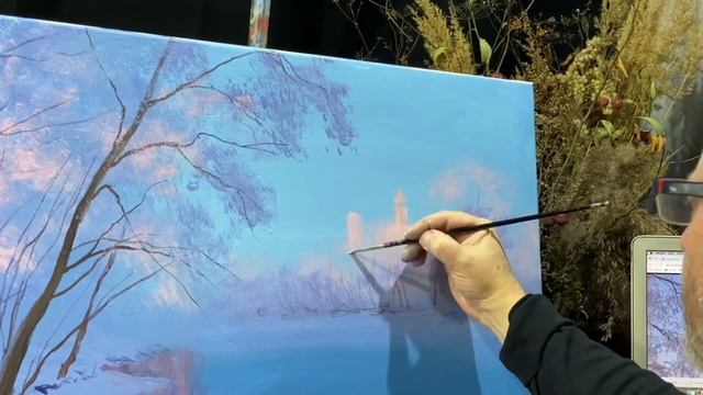 как нарисовать снег,иней,сугробы смотреть онлайн