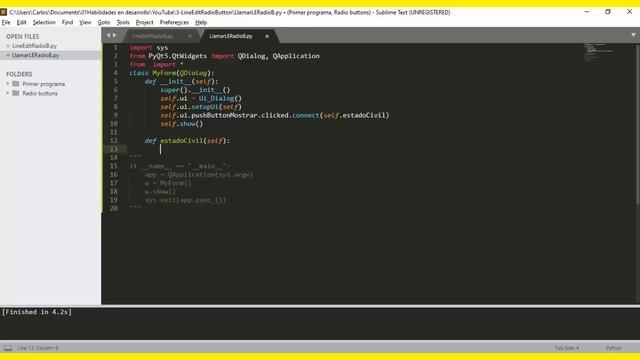 Line Edit Radio Buttons ejemplo practico смотреть онлайн