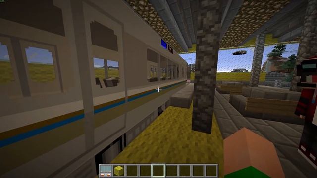 Обзор мода Real Train Mod (RTM) РЕАЛЬНЫЕ ПОЕЗДА В МАЙНКРАФТЕ!!! 1.7.10 смотреть онлайн
