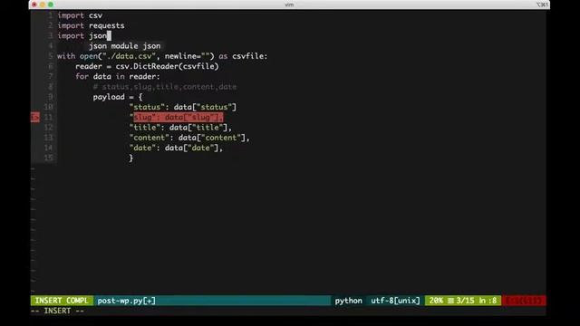 Pythonを用いて、CSVファイルのデータを元にWordPressに投稿を行ってみる配信 смотреть онлайн