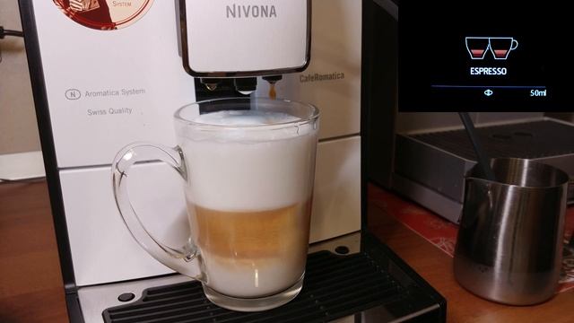 Латте макиато экстра шот на Nivona 779