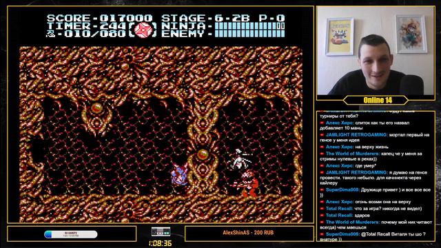 Впервые прохожу: Ninja Gaiden III: The Ancient Ship of Doom (NES) смотреть онлайн