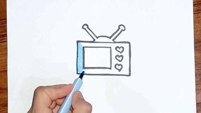 Rasm Chizish. Bolalar Uchun Televizor Rasm Chizish рисование телевизор для детей Drawing TV For Kid