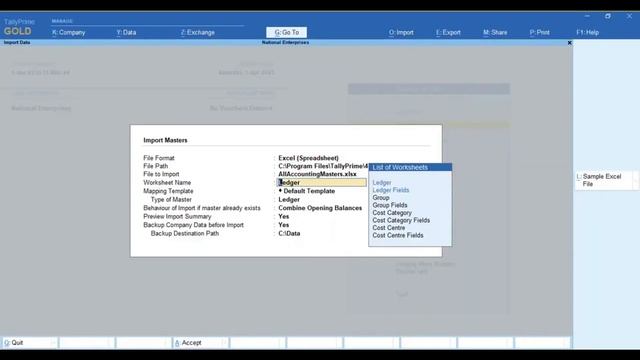 New Excel import on Tally Prime 4 0 смотреть онлайн