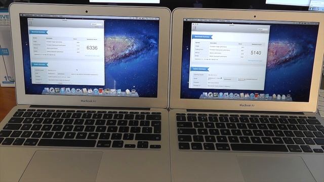 MacBook Air 2011 vs 2012 Geekbench Benchmark смотреть онлайн