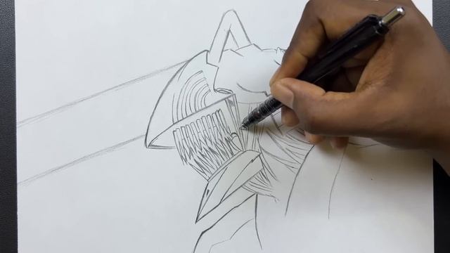 How To Draw Chainsaw Man ( Denji ) | Step-by-step | Drawing Tutorial