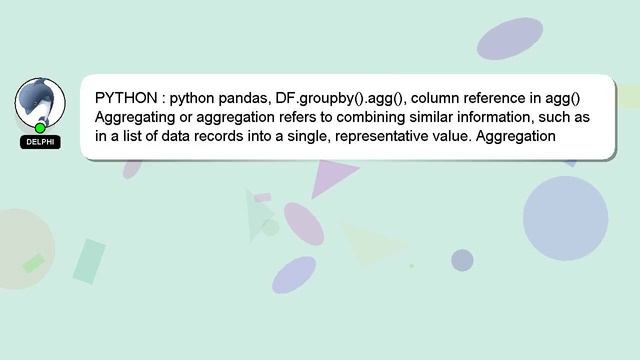 PYTHON : python pandas, DF.groupby().agg(), column reference in agg() смотреть онлайн