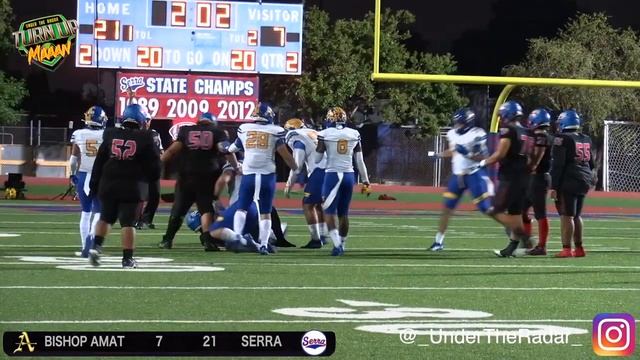 Instant Classic !! Serra vs Bishop Amat | Big Plays, Big Hits, WILD Ending ! California H.S Footbal смотреть онлайн