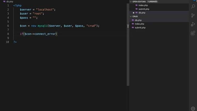 4. CRUD in php | Connecting php to MySQL смотреть онлайн