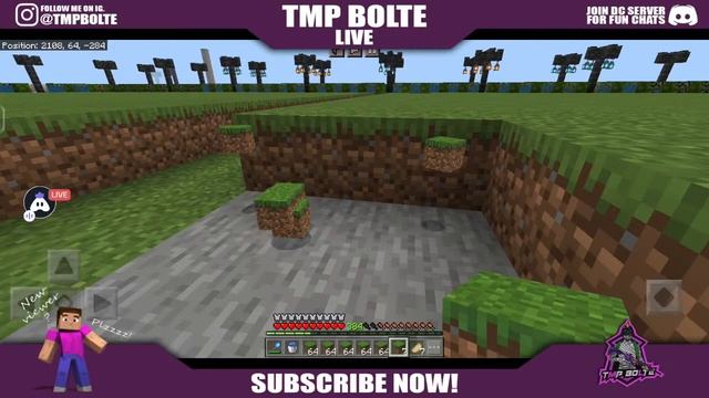 SUBSCRIBERS SMP LIVE GUY'S SOME OTHERS GAME'S ❤️?♥️ | ROAD TO 4K | JAVA+PE SERVER?? | TMP BOLTE LIV смотреть онлайн