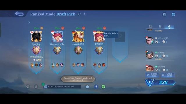OPEN MABAR SANS HAVE FUN AKHIR SEASON - LIVE MOBILE LEGENDS смотреть онлайн