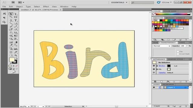 How to create a stitched type effect in Illustrator смотреть онлайн