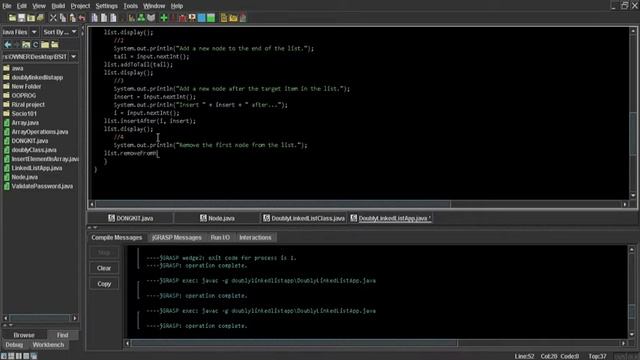 DASTRUC21 - Doubly Linked-List Operations (JAVA Programming) смотреть онлайн