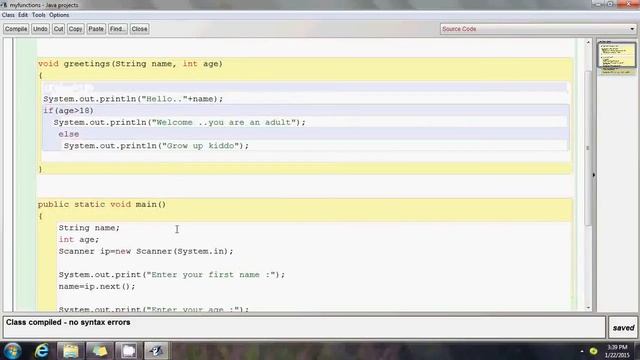 Video 3 (Blue J) : Basics of functions (ICSE) смотреть онлайн