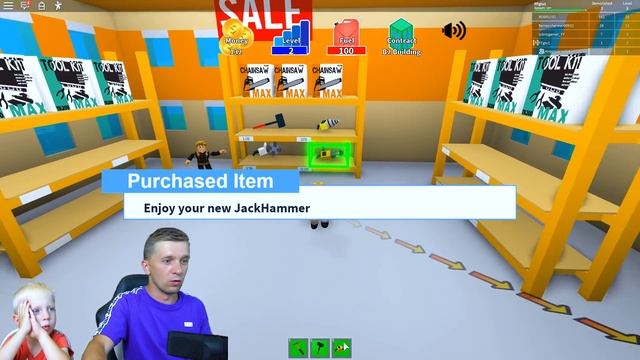РАЗРУШАЕМ ГОРОД и ЗДАНИЯ! Дом Упал прям на НАС в ROBLOX Новый Симулятор от FFGTV