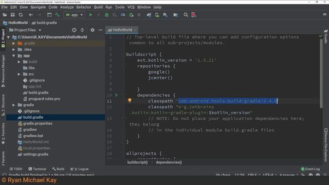 Introduction To Development With Android Studio: Gradle Build Automation Tool смотреть онлайн
