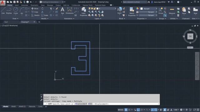 Autocad 3 - Mover, copiar, offset, fillet смотреть онлайн
