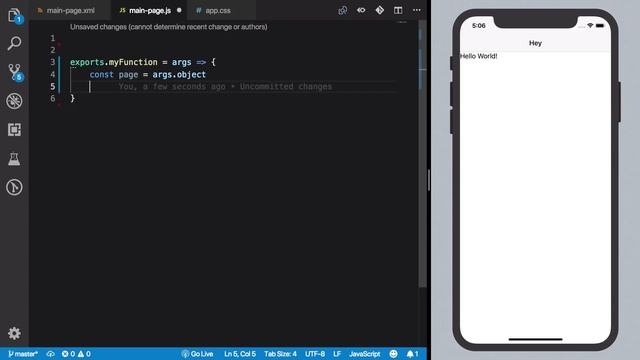 NativeScript Tutorial #6: Code behind file смотреть онлайн