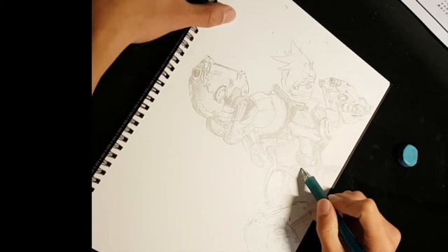 Tracer Overwatch [Drawing Timelapse] смотреть онлайн