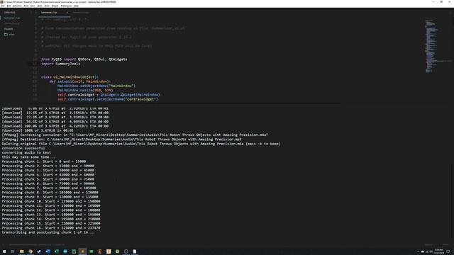Python Summarizer Project with PyQt5 and NLTK смотреть онлайн