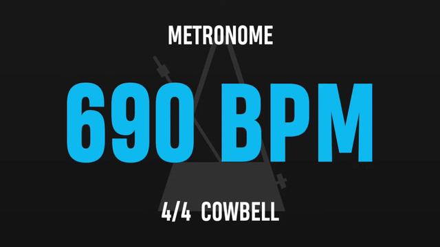 690 BPM 4/4 - Best Metronome (Cowbell) смотреть онлайн
