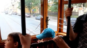 Экскурсия на трамвае МС-4 №2424 по Санкт-Петербургу