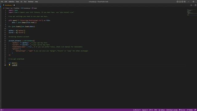 Get crypto ORDER BOOK data Python & CCXT смотреть онлайн