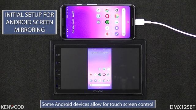 KENWOOD DMX125BT Digital Multimedia Receiver - Android Screen Mirroring Setup & Overview смотреть онлайн