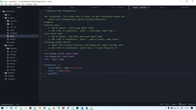 13 - Create A Django App | Python Django Tutorial for Beginners смотреть онлайн