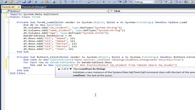 VB.net tutorial: How to save unique Values From DataGridView into table SQL server database смотреть онлайн