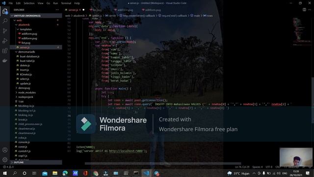 CRUD Create atau insert data ke database MariaDB dengan Node js 47 смотреть онлайн
