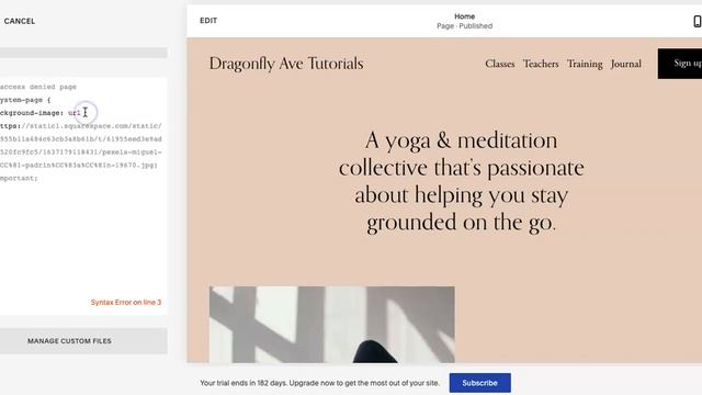 Change Squarespace Member Areas Join Now / Access Denied Screen Background #squarespace #css #easy смотреть онлайн