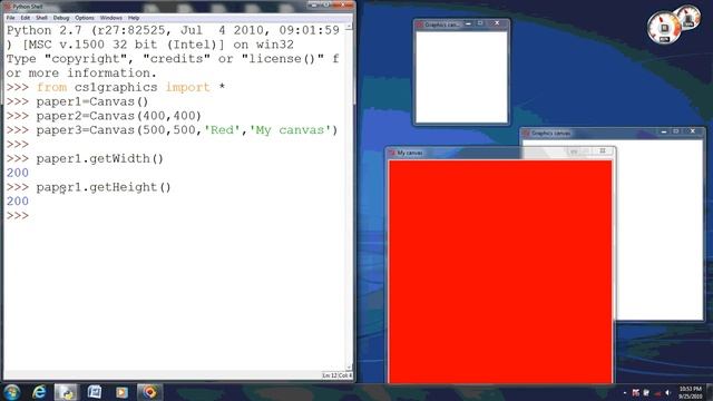Making a canvas in Pythin with cs1graphics смотреть онлайн