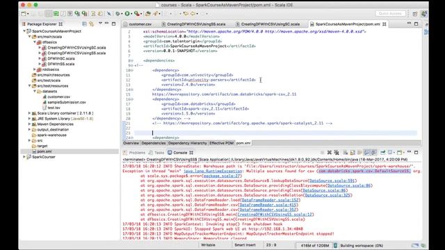 Creating DataFrame with CSV file in Spark 2 x Style смотреть онлайн