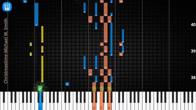🎹Christmastime, Solo & Chord, Michael W. Smith, Synthesia Piano смотреть онлайн