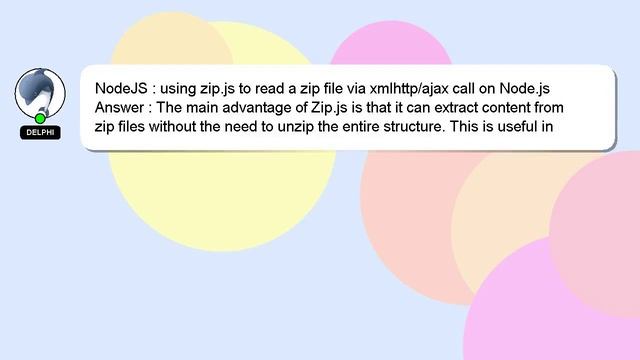 NodeJS : using zip.js to read a zip file via xmlhttp/ajax call on Node.js смотреть онлайн