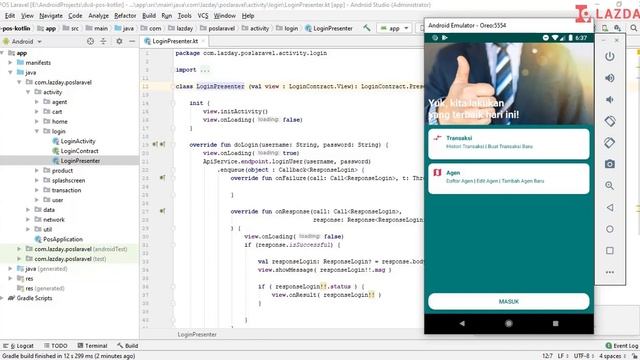 Demo Tutorial membuat Aplikasi Penjualan dengan PHP Laravel & Kotlin Android (2/2) смотреть онлайн