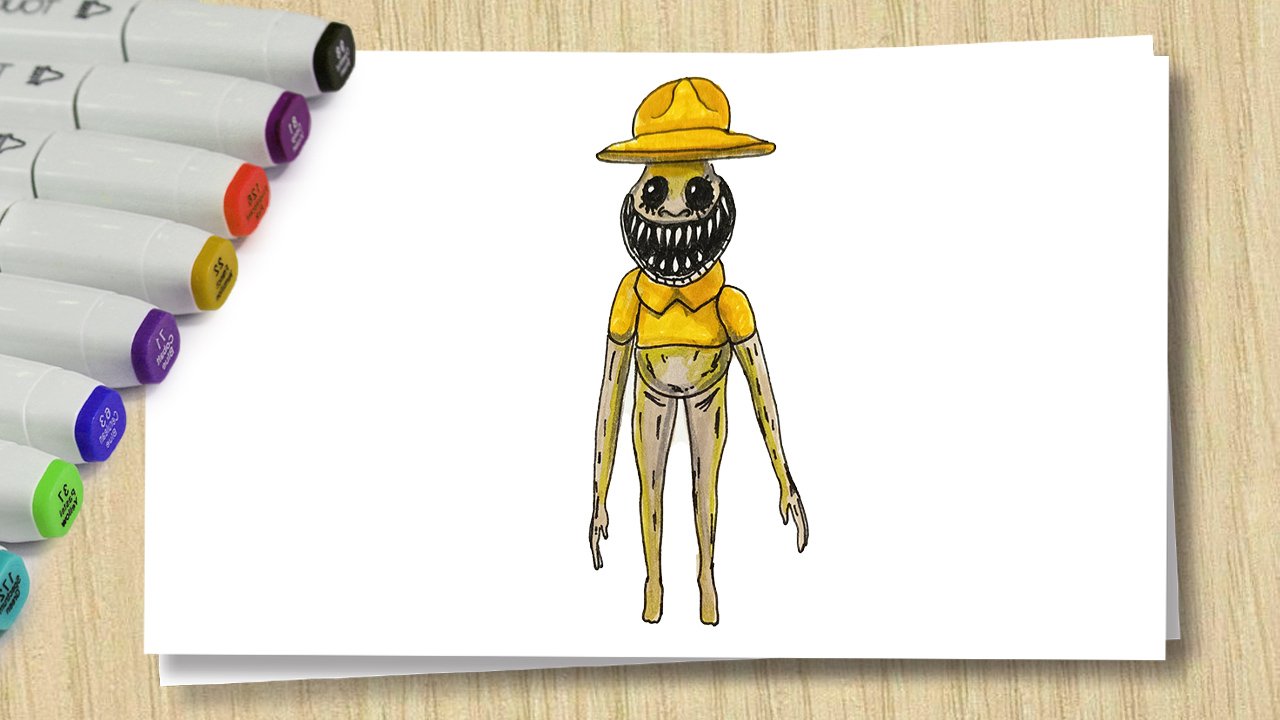 Как нарисовать Смотрителя зоопарка из Зоономали _ How To Draw Monster The Zookeeper From Zoonomaly