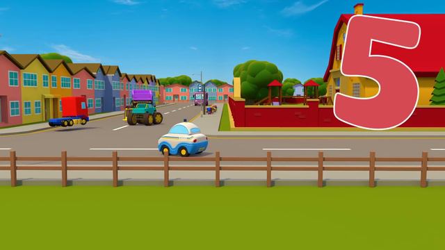 10 Trucks On The Road Song | Nursery Rhymes & Kids Songs | Trucks For Children | Gecko's Garage смотреть онлайн