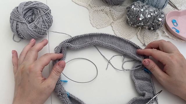 ХЕЙВОРД. Вяжем свитер с удлинённой линией реглана. Свободный силуэт. Оверсайз. Вязание на спицах. смотреть онлайн