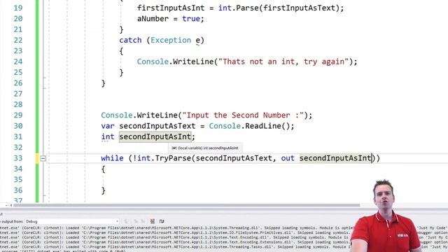 C# Basics with NET Core | S1P32 | The TryParse method смотреть онлайн