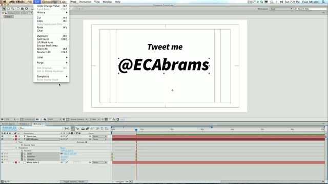 How To Copy & Paste Keyframes - An Adobe After Effects tutorial смотреть онлайн