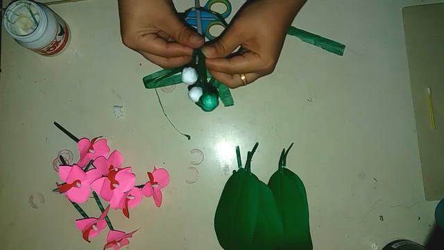 DIY Bunga Anggrek Dari Kertas | How To Make Orchid Flower With Paper смотреть онлайн