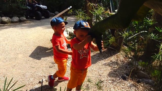 МИША с ЛЕШЕЙ показывают, Как отдохнули в ДИНОПАРКЕ с динозаврами #видеодлядетей #kidsvideo #длядете смотреть онлайн