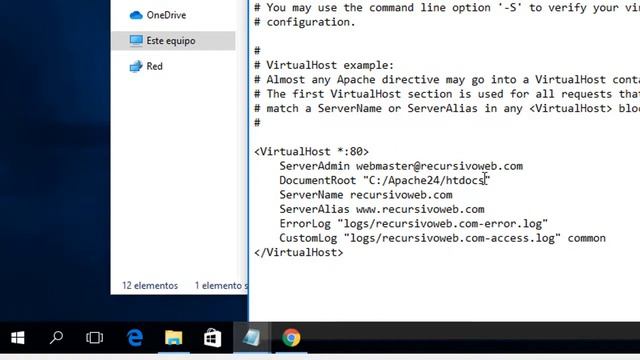 Configurar Apache para crear un dominio local virtual - httpd-vhosts.conf смотреть онлайн