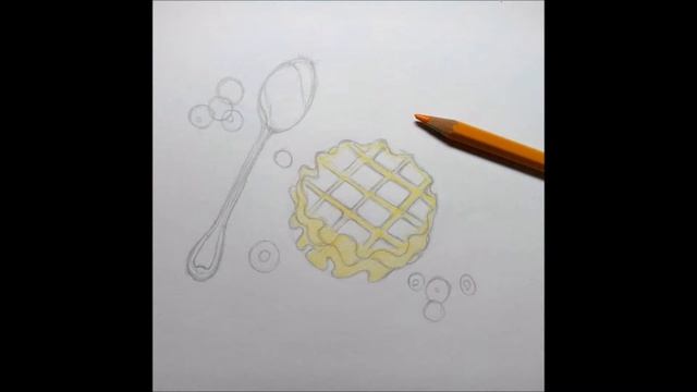 ВКУСНЫЕ РИСУНКИ. Бельгийские вафли. Урок 2 смотреть онлайн
