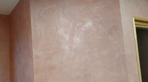 Декоративная штукатурка в ванной комнате - Мокрый шелк