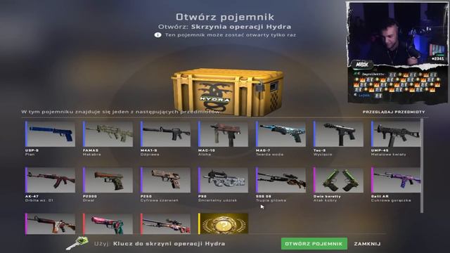 KAŻDE KLIKNIĘCIE KOSZTOWAŁO MNIE 100ZŁ *CS:GO Hydra OPENING* смотреть онлайн