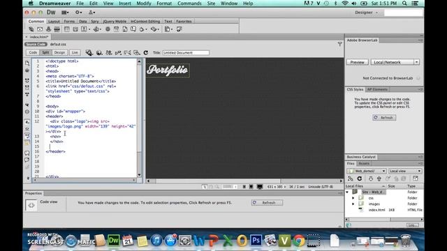 Cắt slice giao diện web và chuyển sang Dreamweaver- P1 смотреть онлайн
