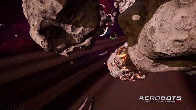 Rockets and railguns on Asteroid in Aerobots VR! смотреть онлайн